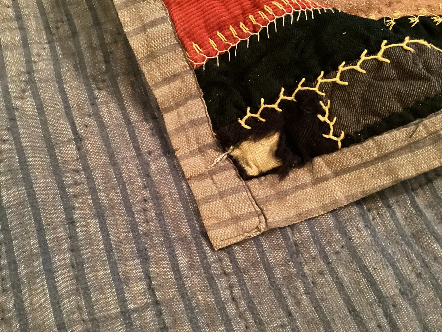 Image for Antique Briar Stitched Crazy Quilt