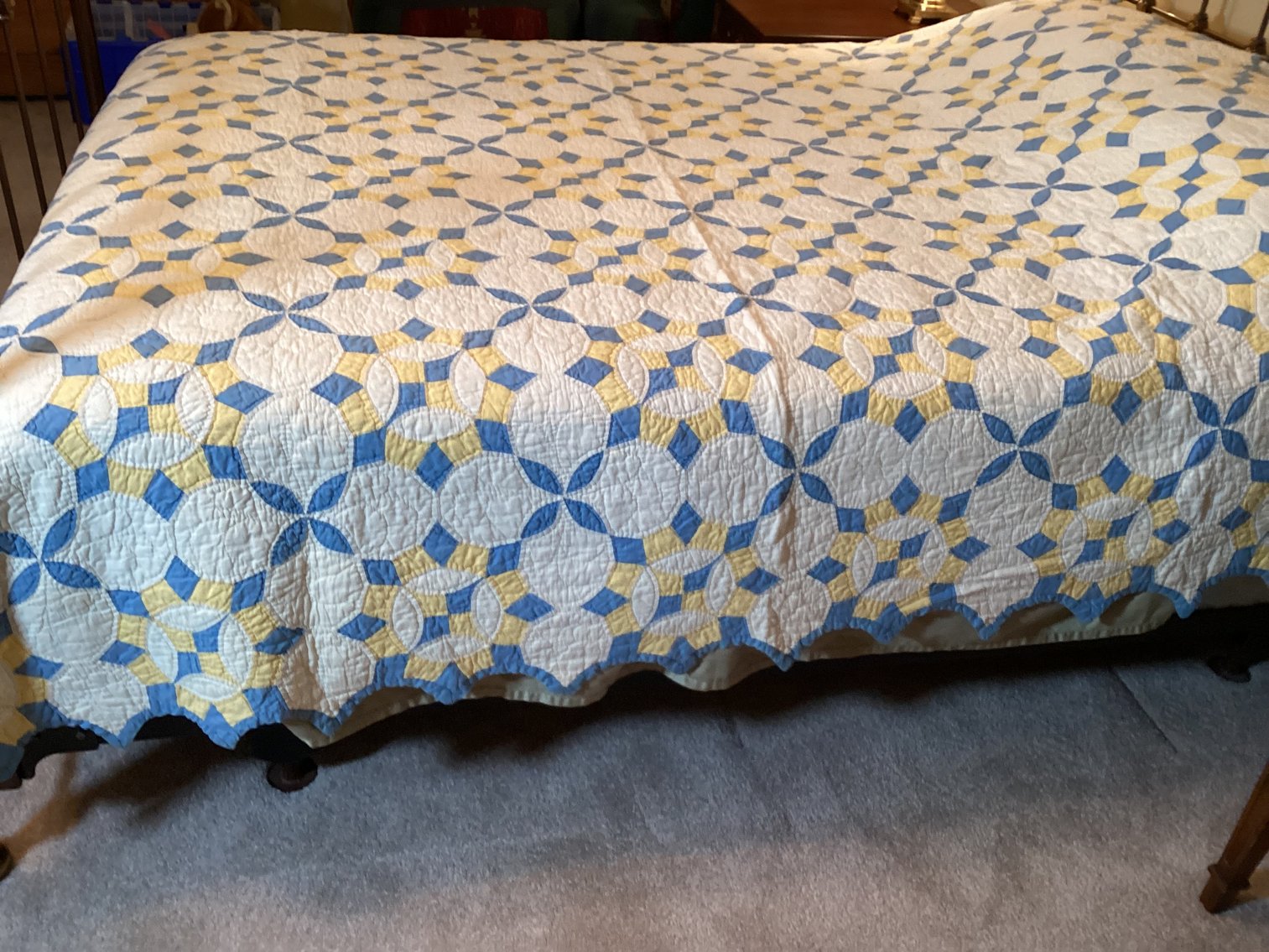 Image for Hand stitched Feed Sack Quilt