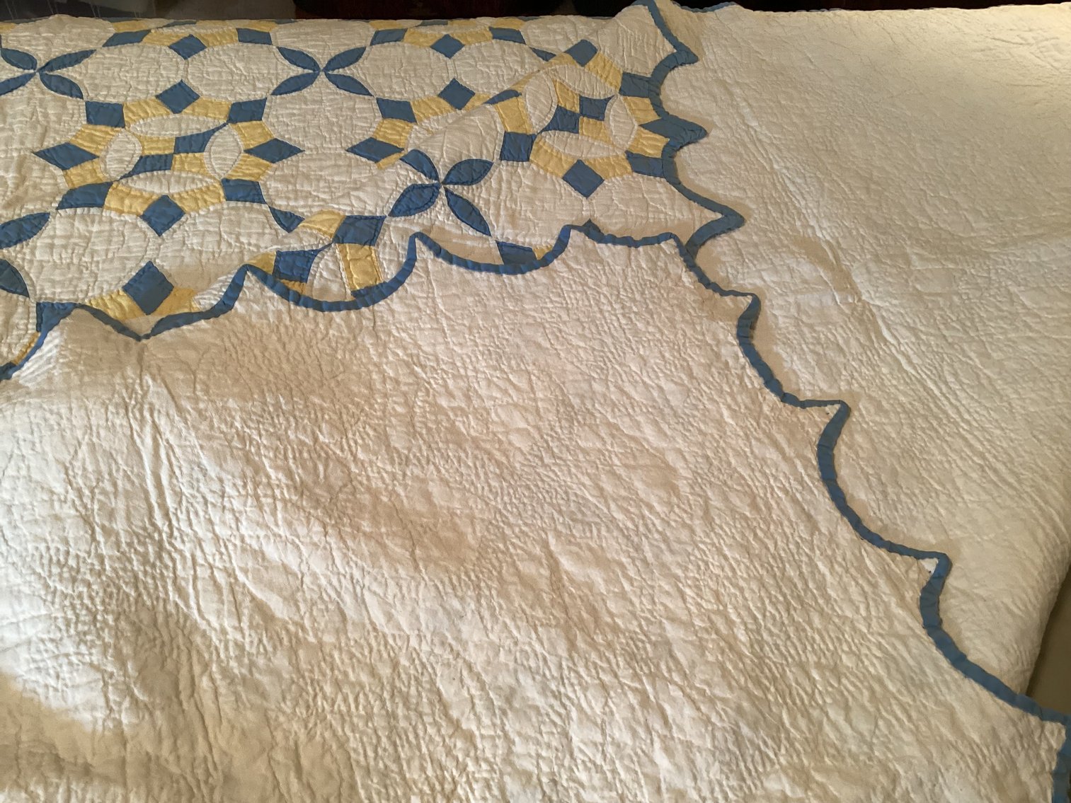 Image for Hand stitched Feed Sack Quilt