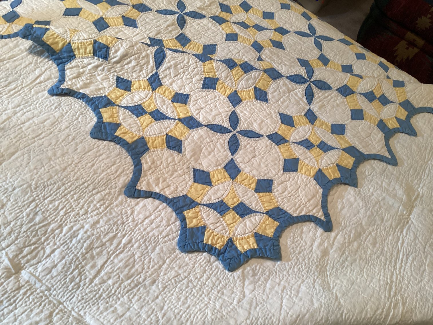 Image for Hand stitched Feed Sack Quilt