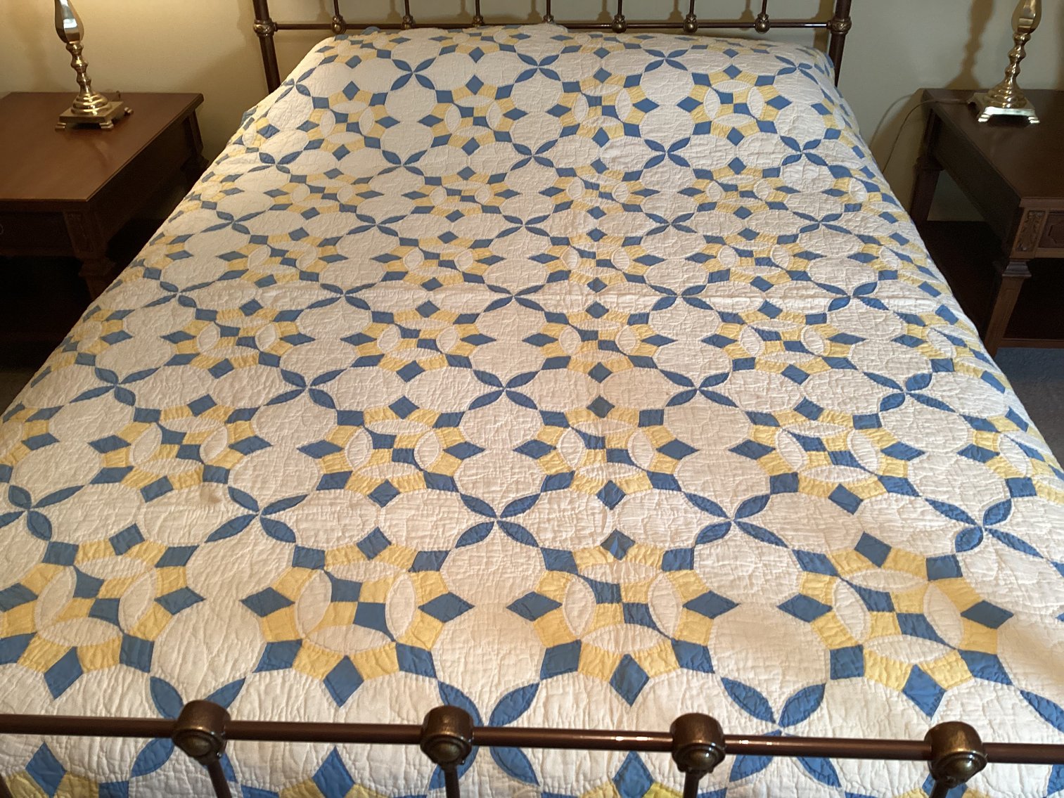 Image for Hand stitched Feed Sack Quilt