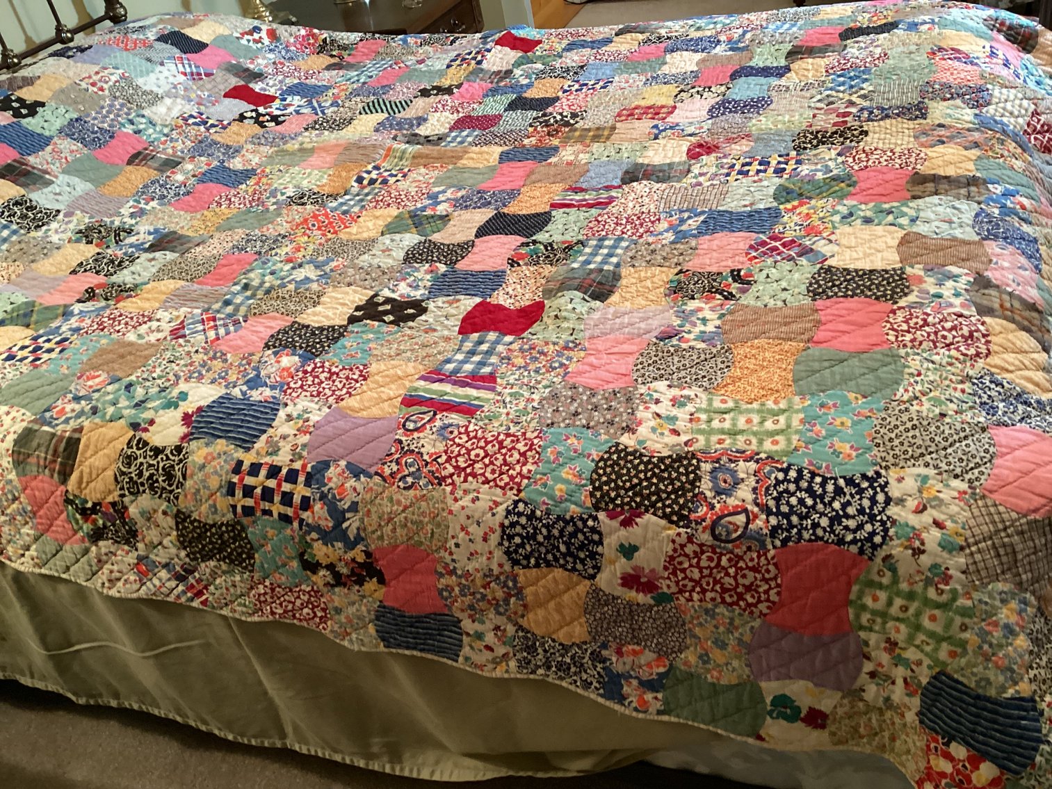 Image for Hand Made Feed Sack Quilt