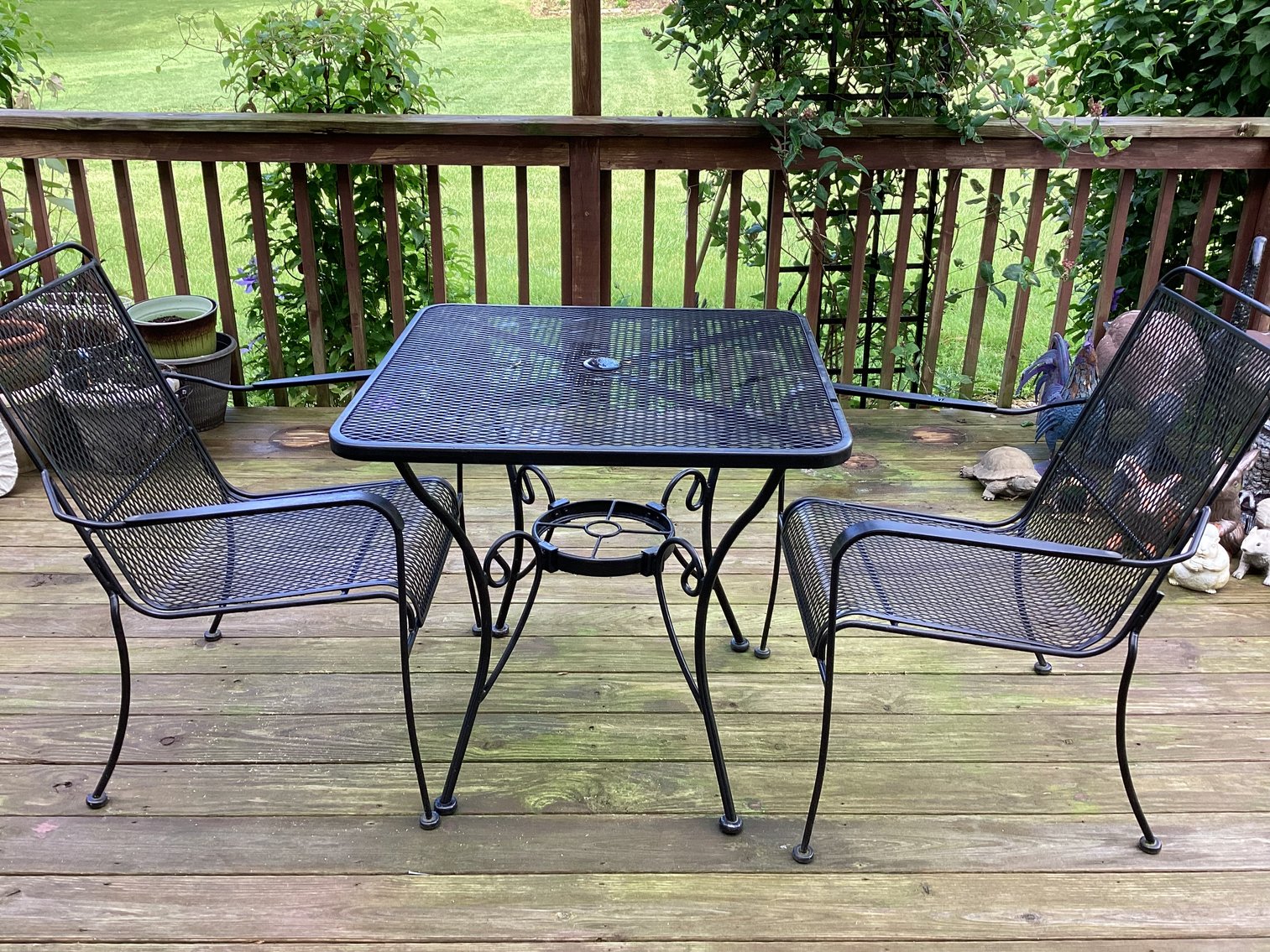 Image for Wrought Iron Patio Table and Chairs