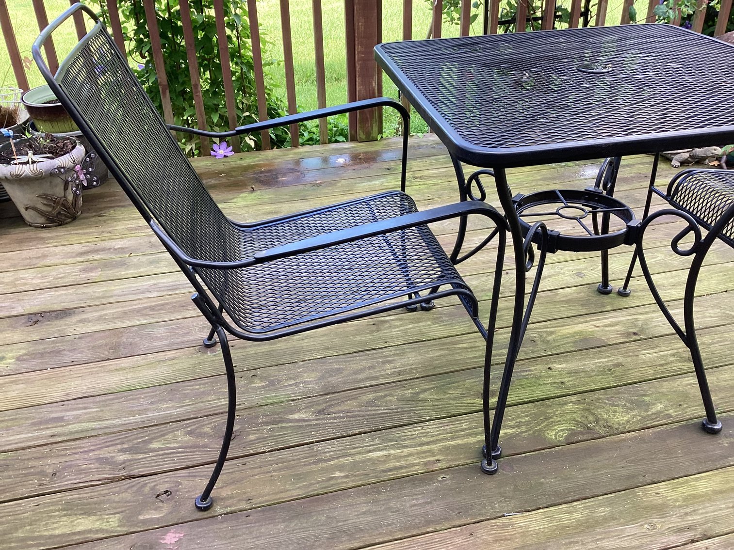 Image for Wrought Iron Patio Table and Chairs