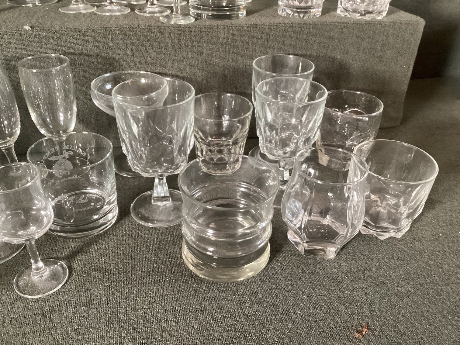 Image for Large Collection of Clear Stemware