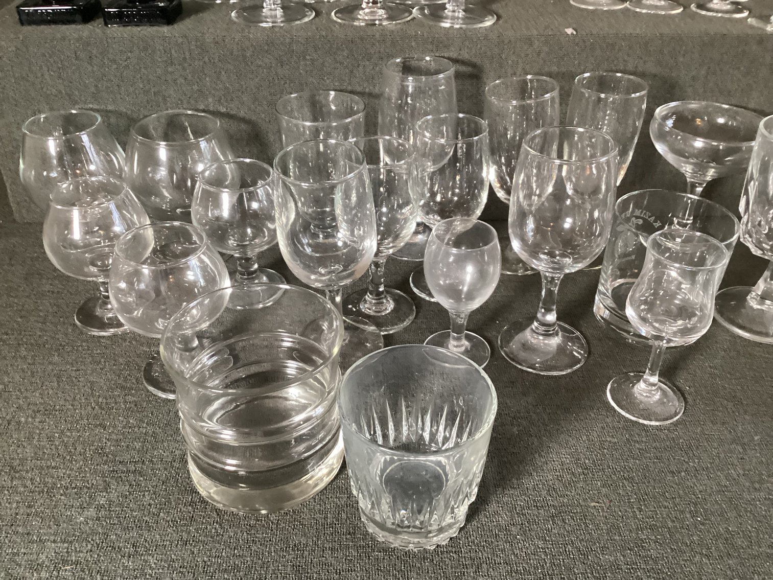 Image for Large Collection of Clear Stemware
