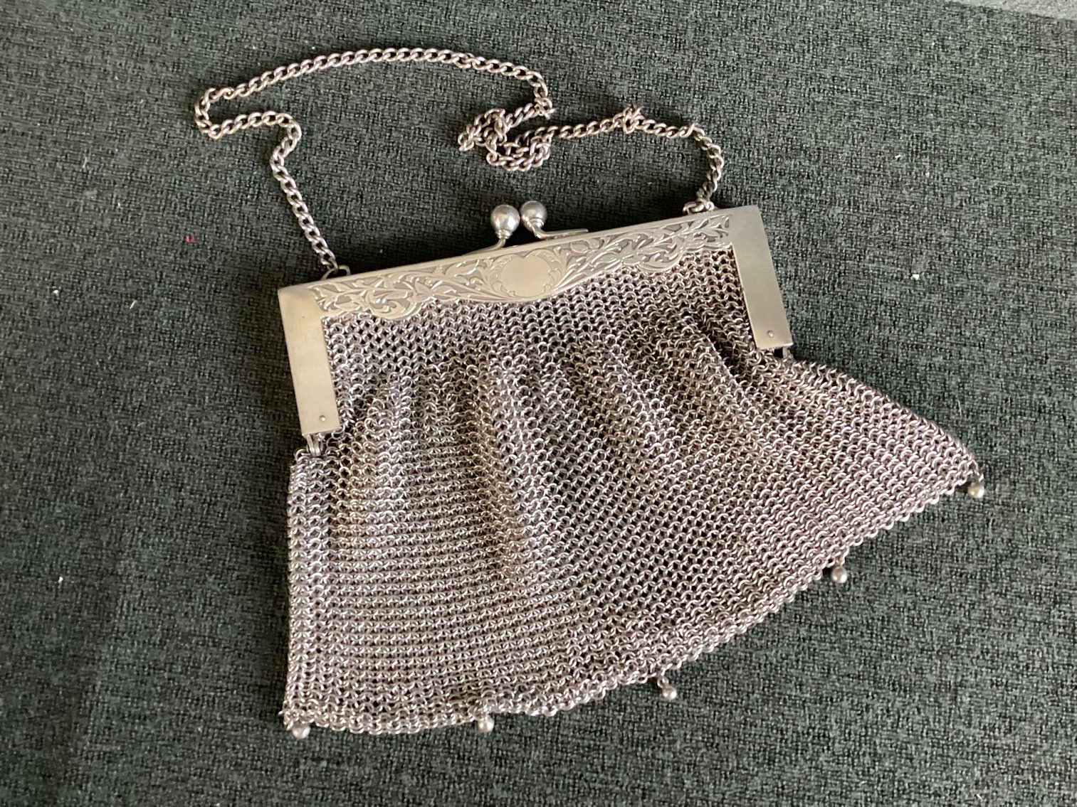 Image for German Silver Mesh Purse