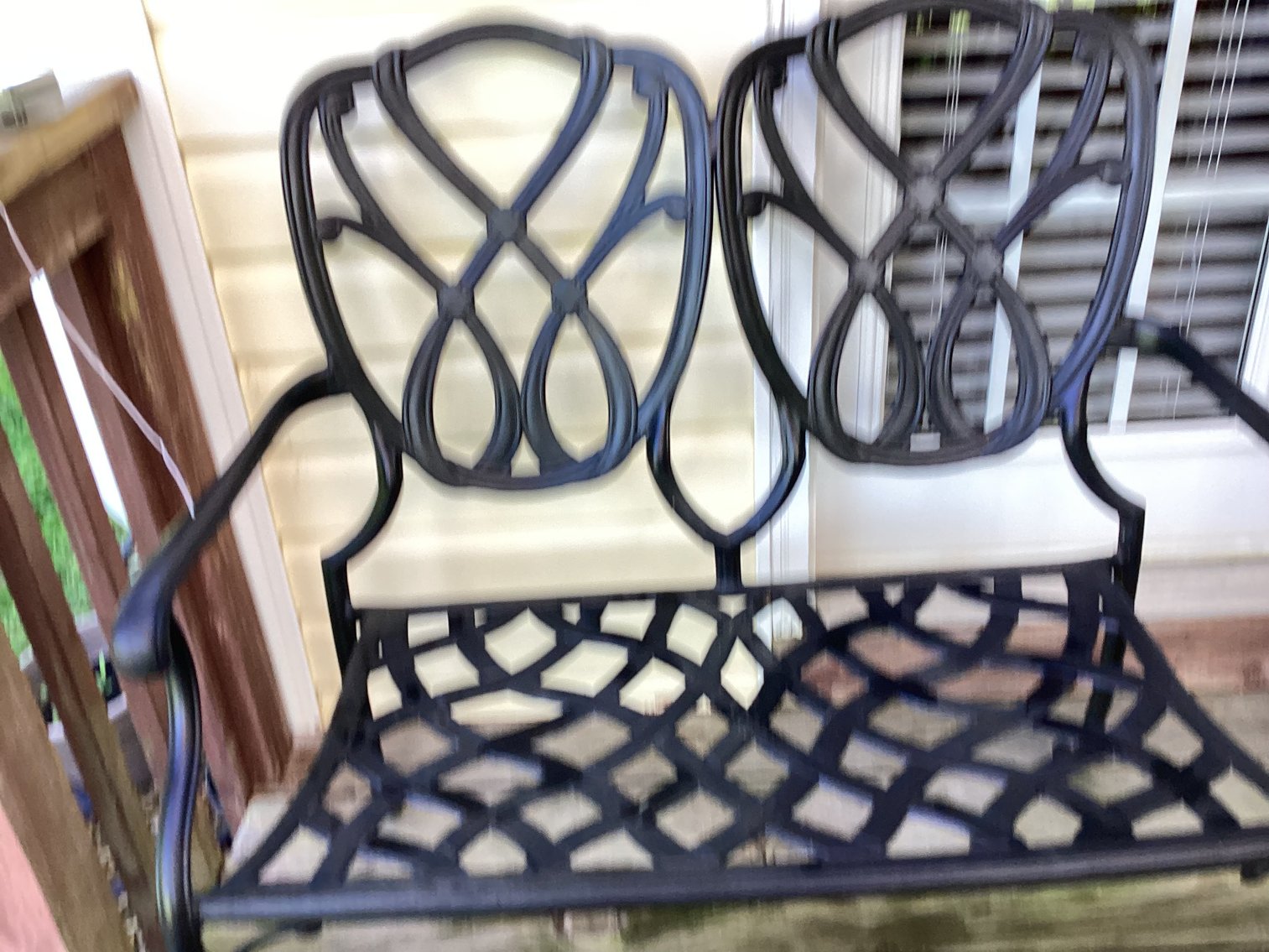 Image for Wrought Iron Patio Bench