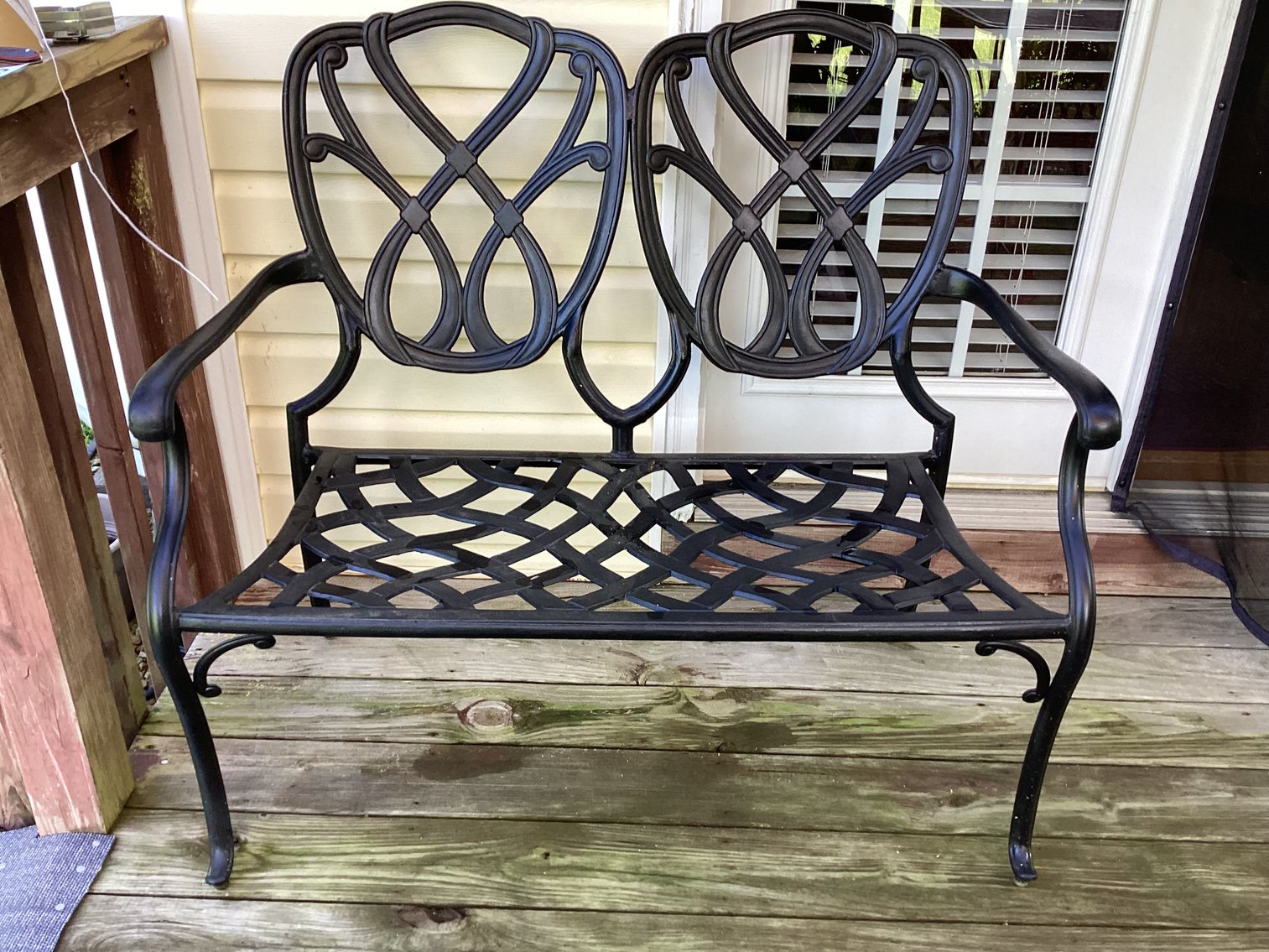 Image for Wrought Iron Patio Bench