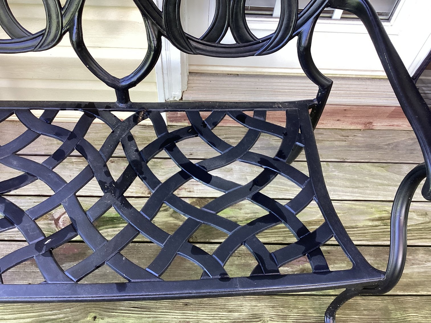 Image for Wrought Iron Patio Bench