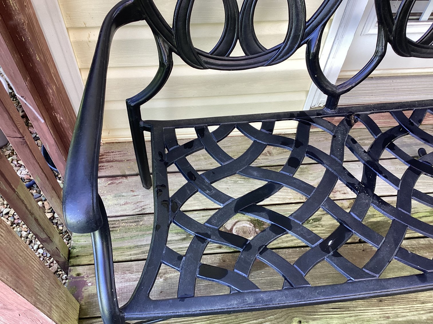 Image for Wrought Iron Patio Bench