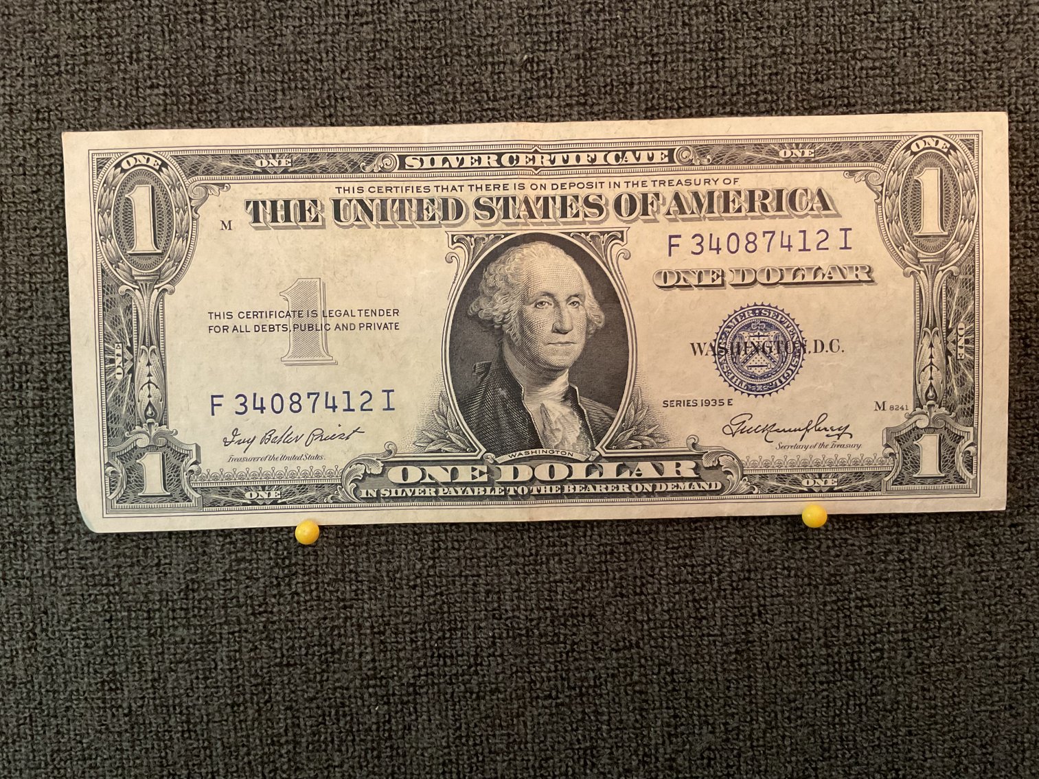Image for 1935 E Silver Certificate