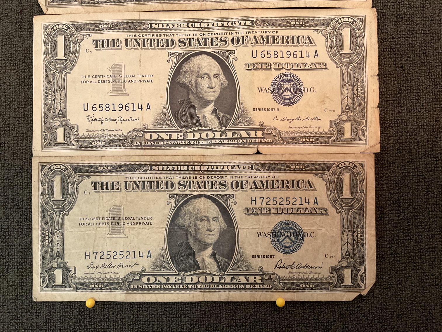 Image for Silver Certificates - 1957, 1957 A, & 1957 B