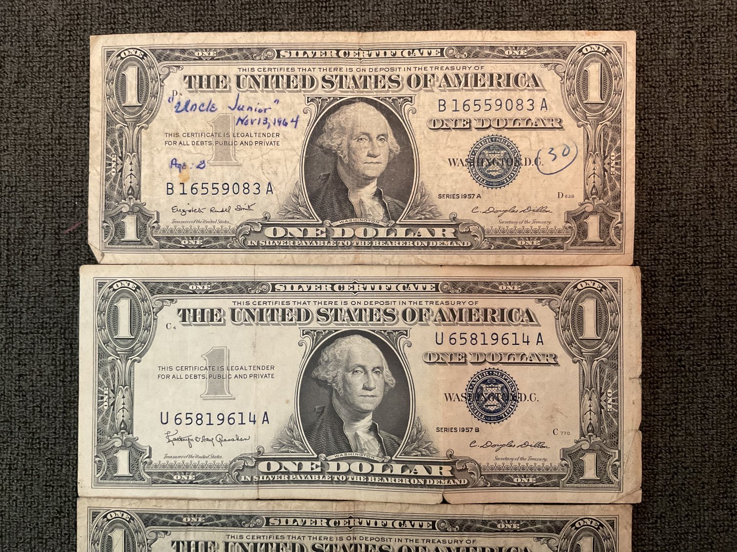 Image for Silver Certificates - 1957, 1957 A, & 1957 B