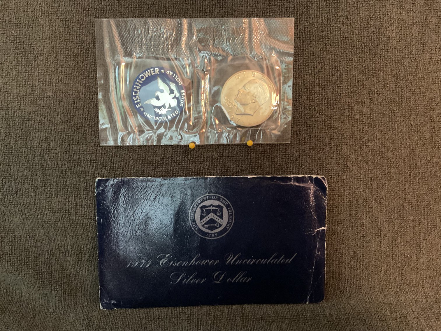 Image for 1971 Uncirculated Eisenhower Silver Dollar