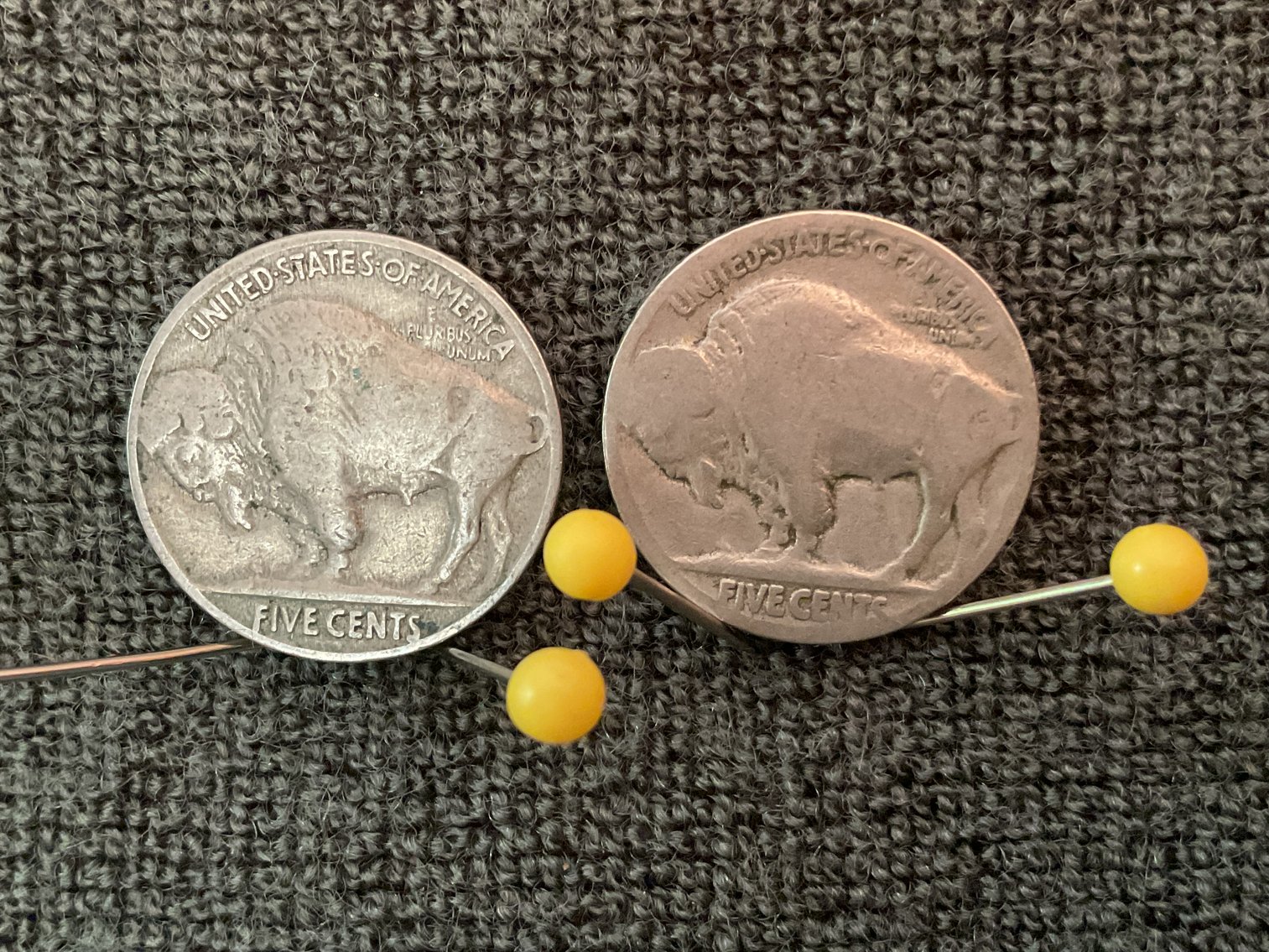 Image for Two Buffalo Nickles 1936 &?