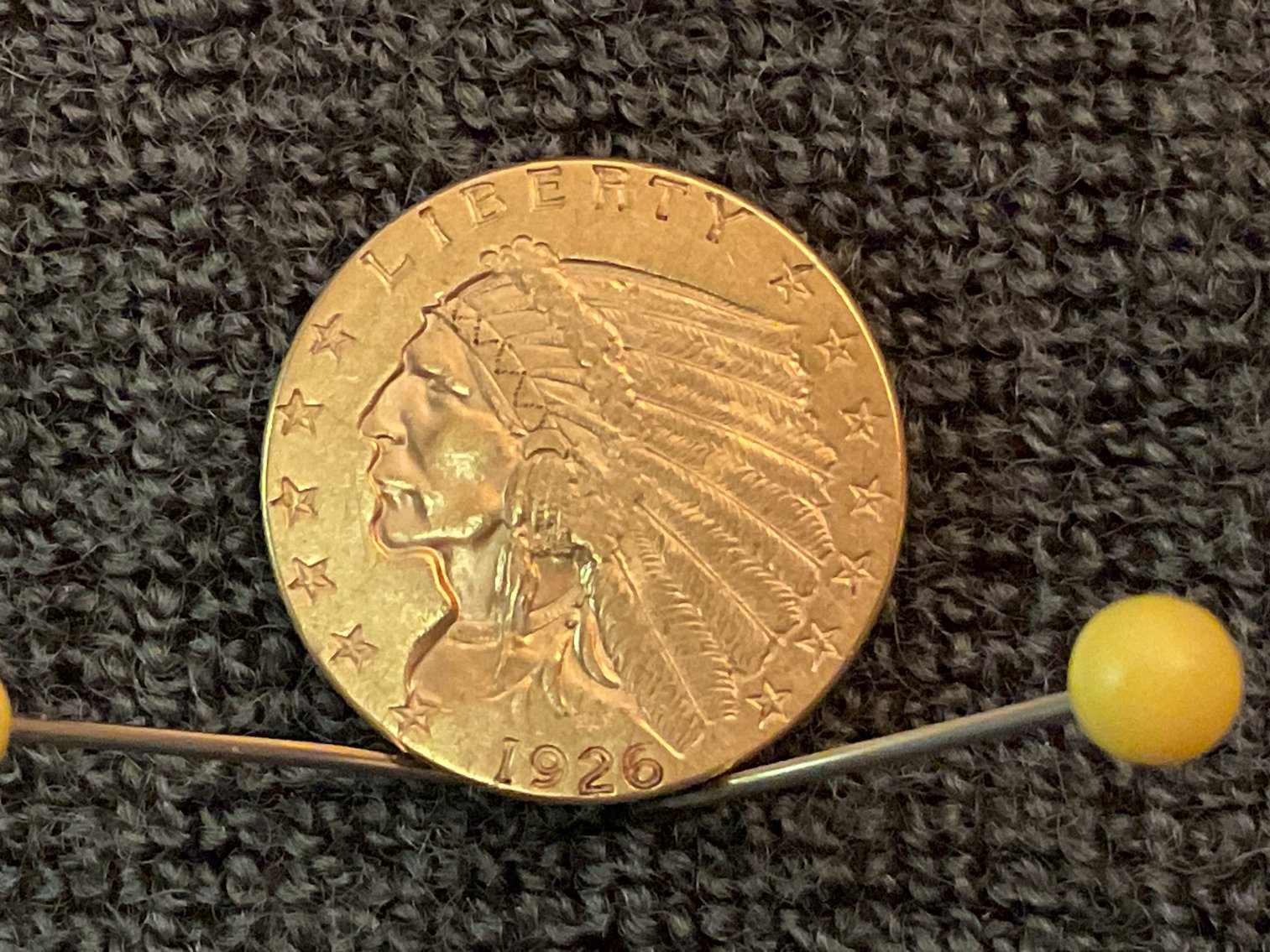 Image for 1926 Indian Head Quarter Eagle Gold Coin