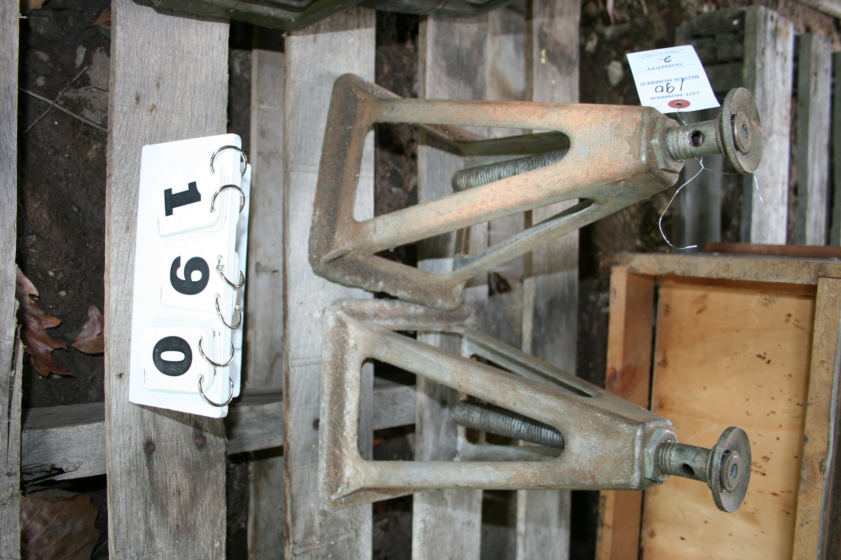 Image for Vintage Screw Jack Stands (2)