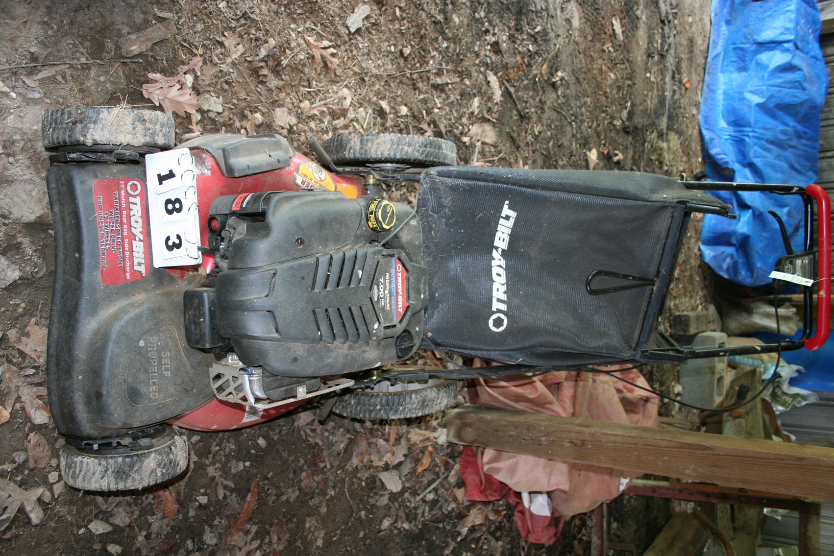 Image for Troy Bilt 7 HP Self Propelled - Working