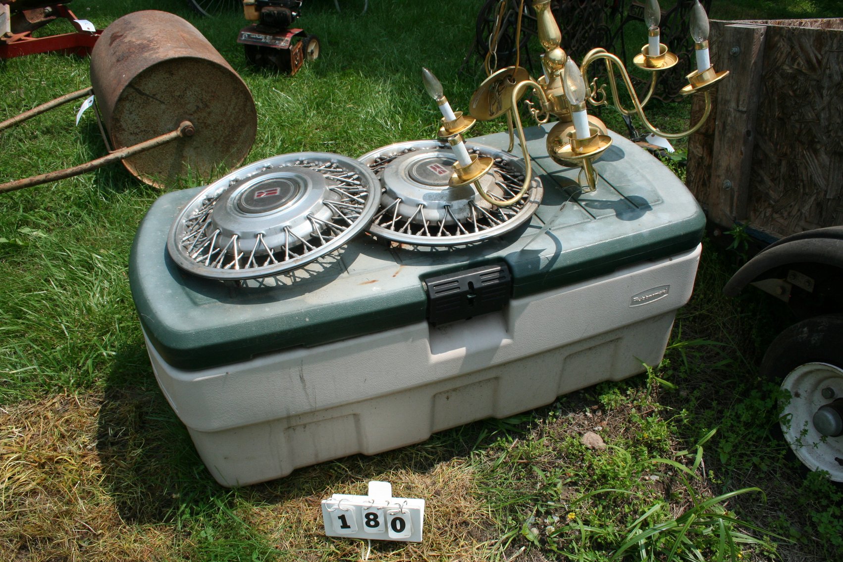 Image for Vintage Oldsmobile Hub Caps / Cooler