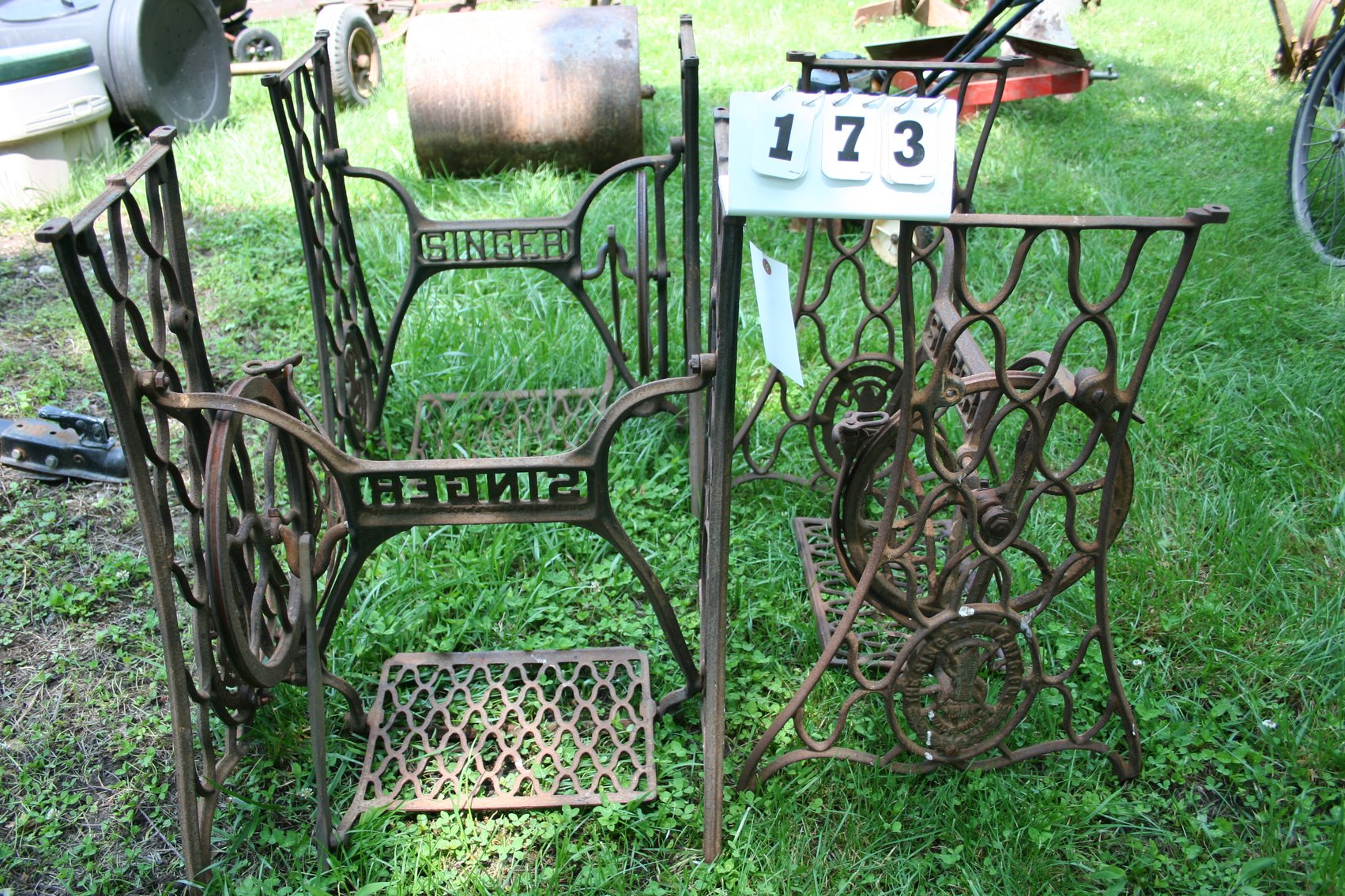 Image for 3 Iron Singer Sewing Machine Stands