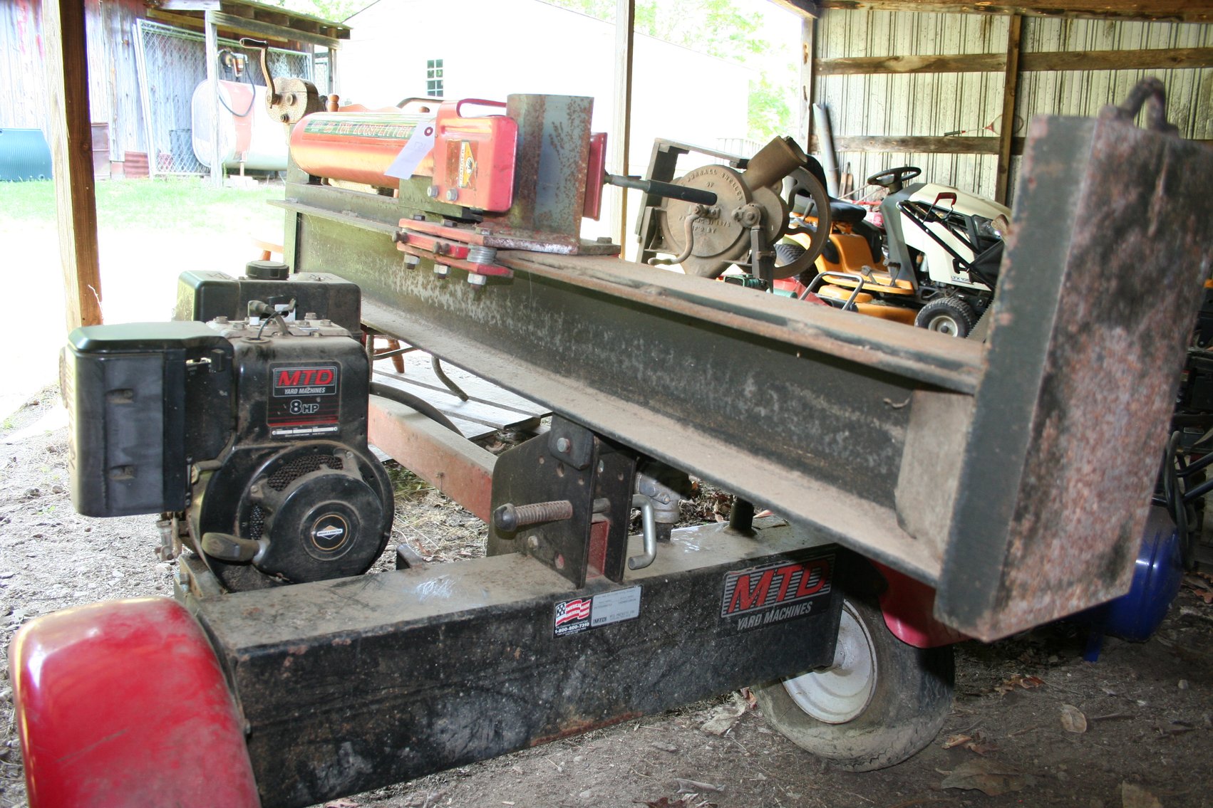 Image for M.T.D. 25 Ton Log Splitter 8 HP Briggs & Stratton Good Condition