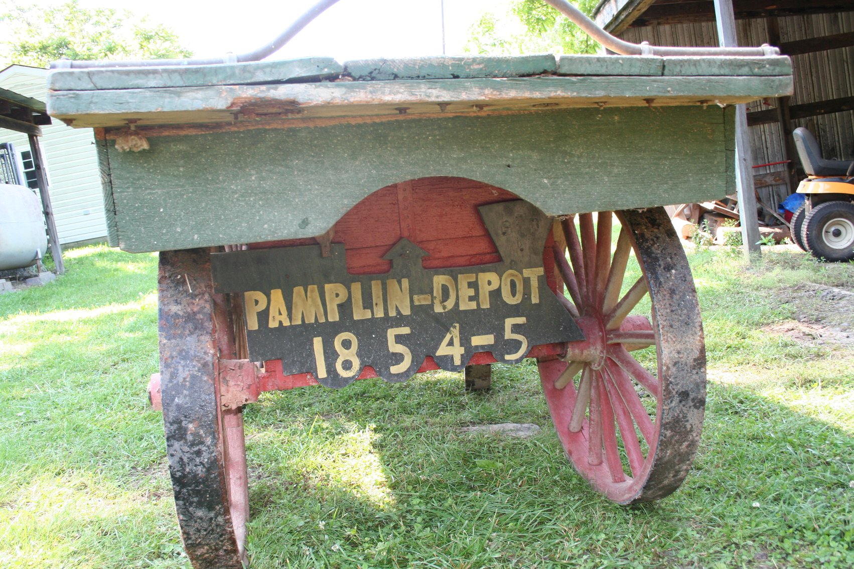 Image for N & W Railroad Baggage Cart 1800's Very Good Condition 7'6 Long