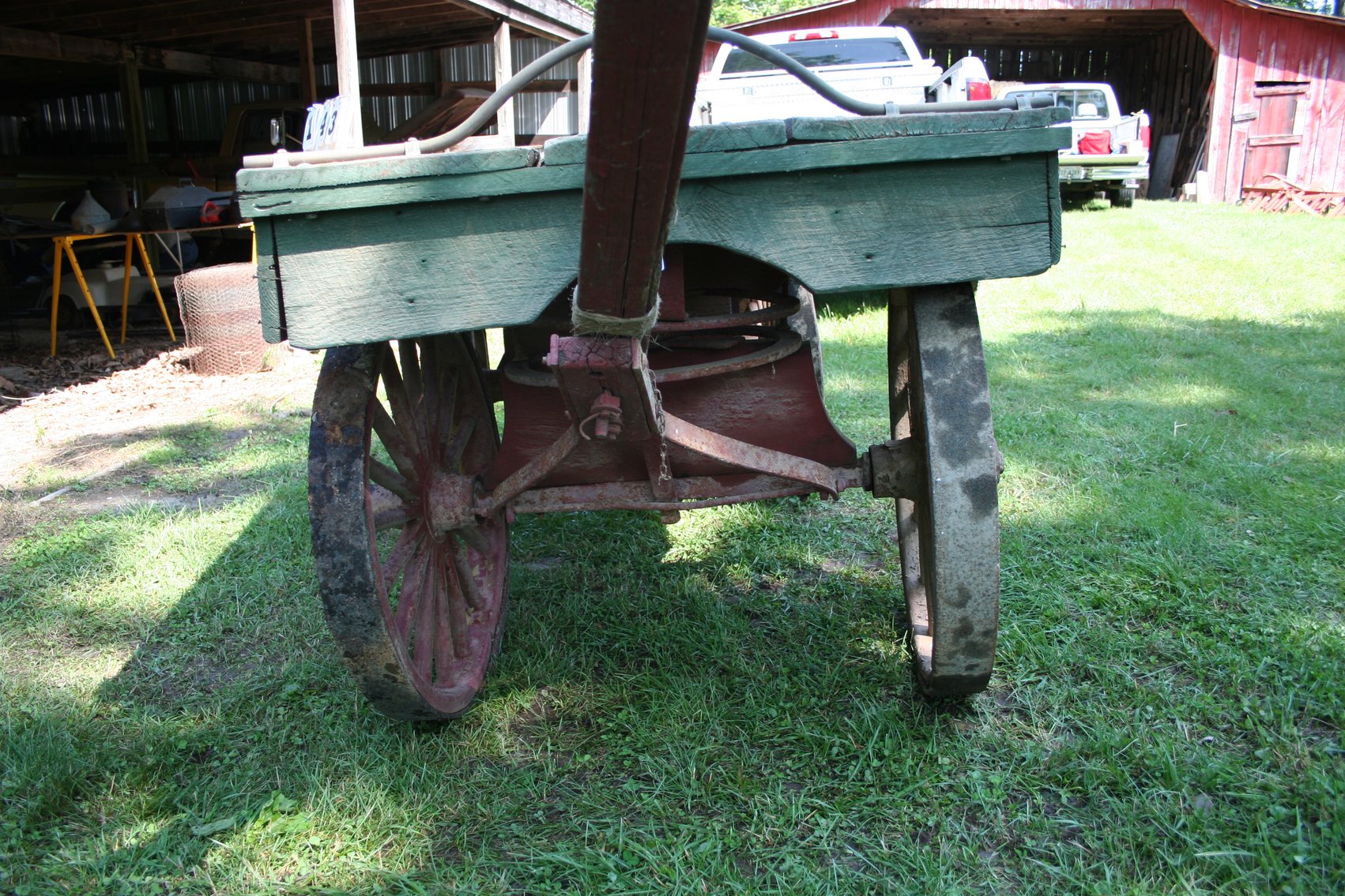 Image for N & W Railroad Baggage Cart 1800's Very Good Condition 7'6 Long