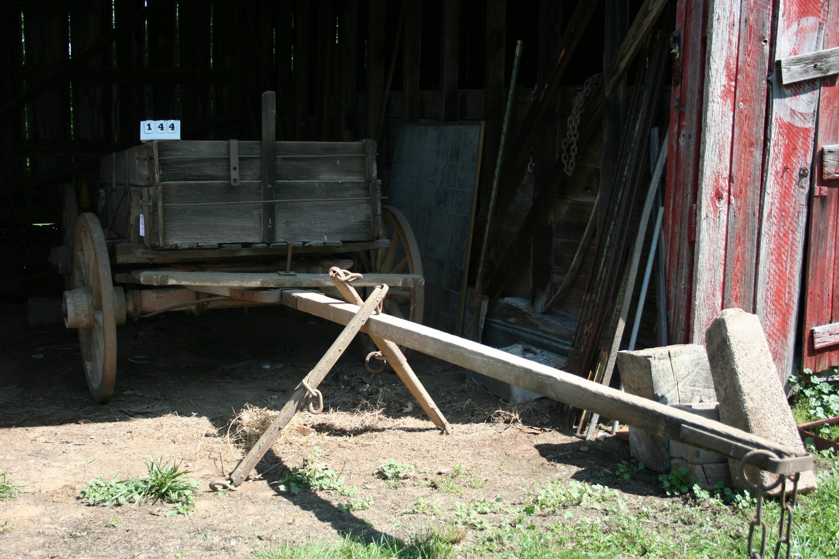 Image for 1800's Horse Drawn Wagon / Original Hardware
