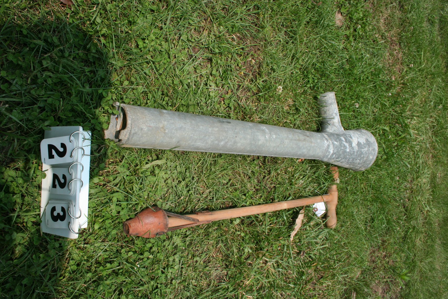 Image for Vintage Galvanized Hand Held Bilge Pump