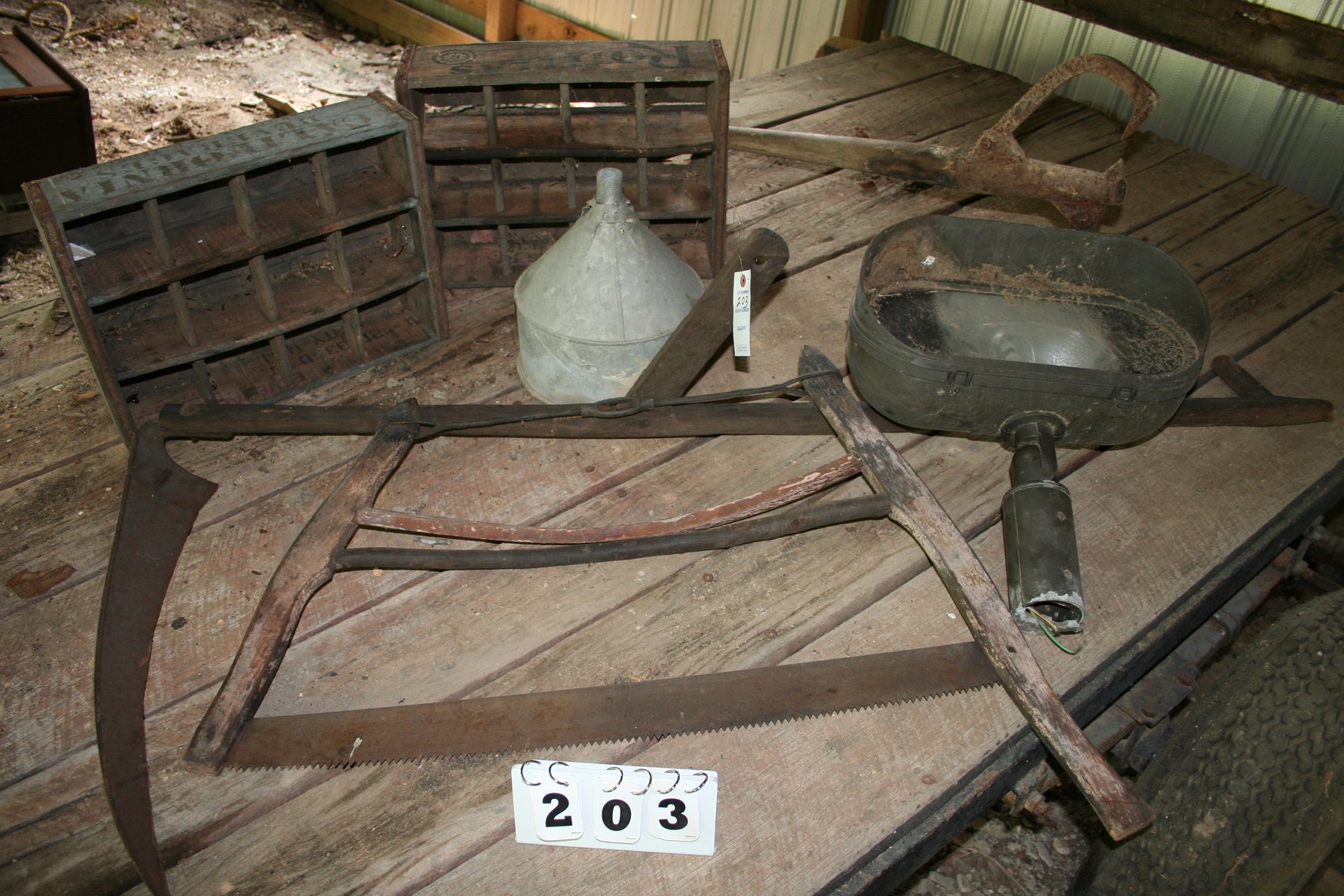 Image for Antique Tools / Crates / Flood Light