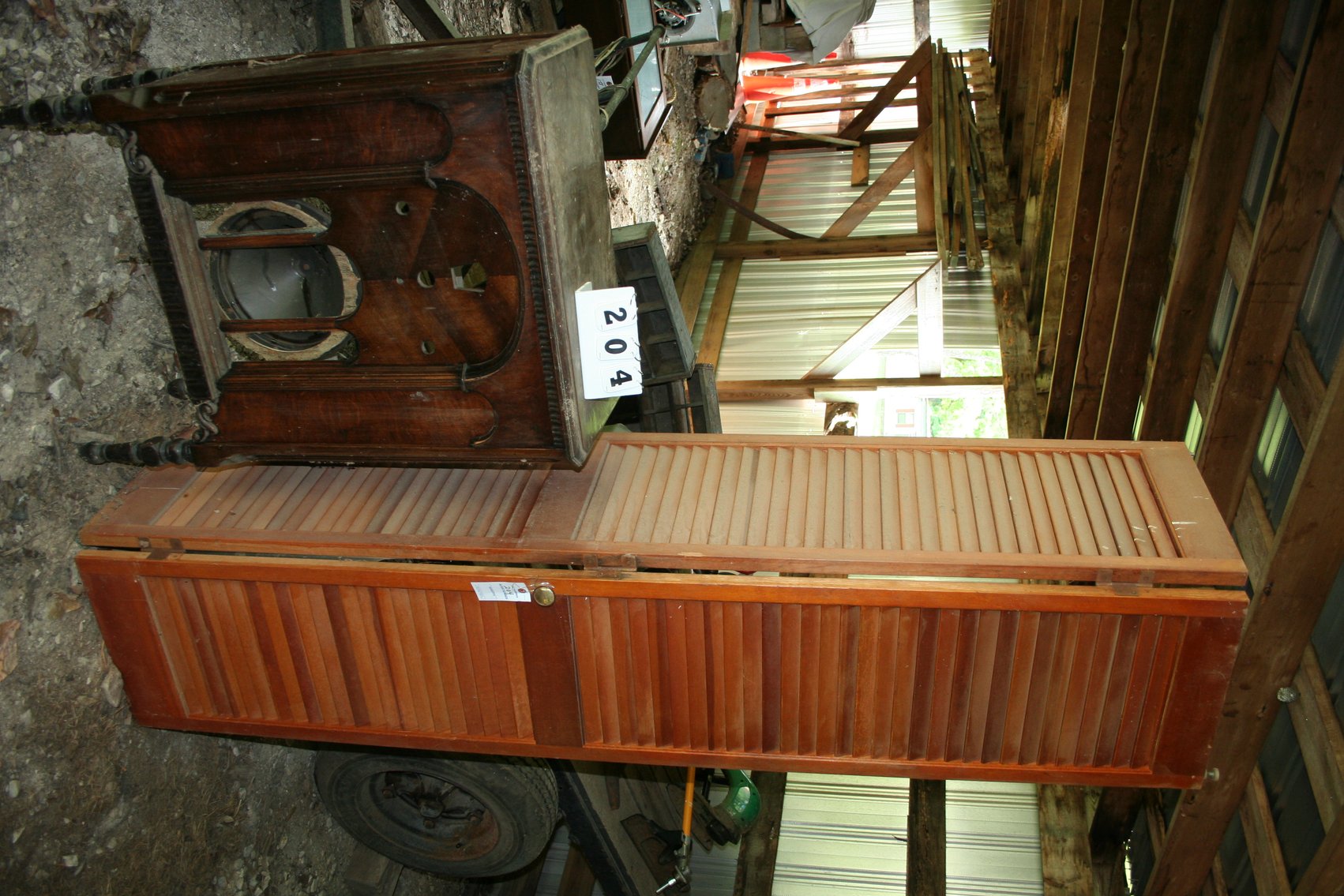 Image for Wooden Byfold / Wood Radio Cabinet