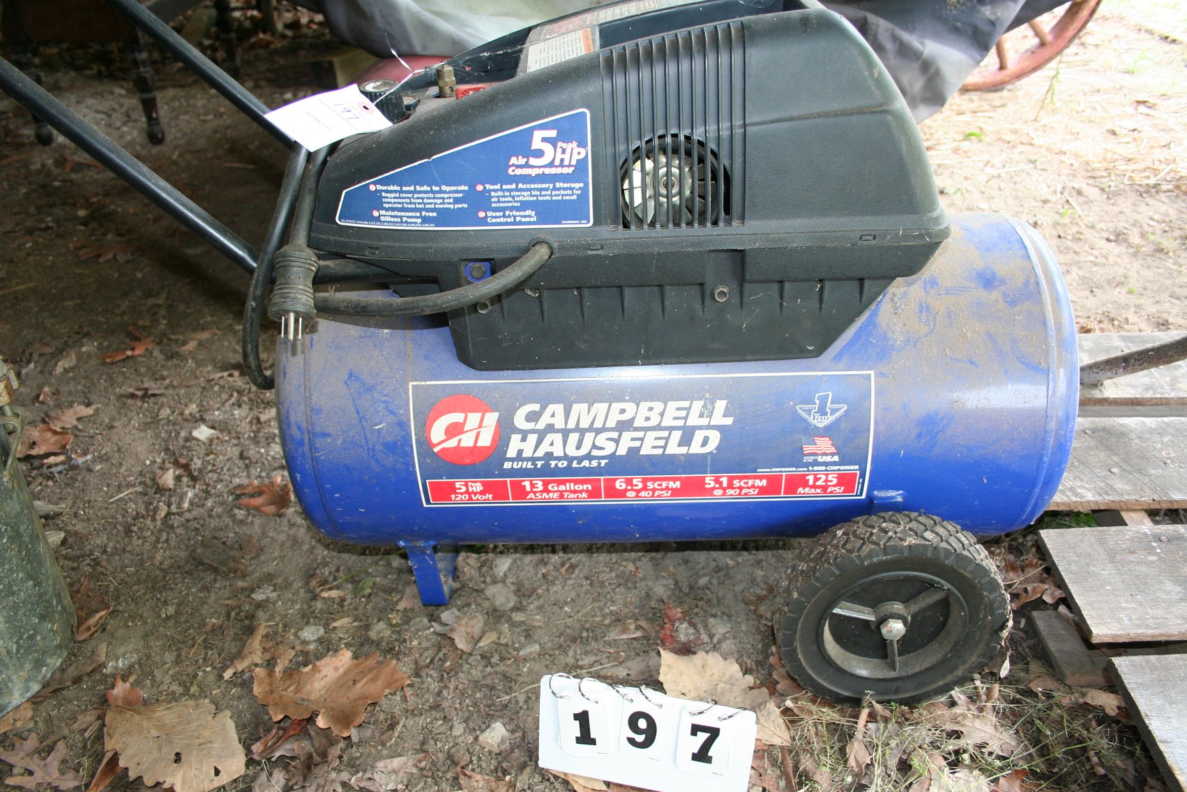 Image for Campbell Hausfeld 13 Gallon 5 HP Air Compressor - Working