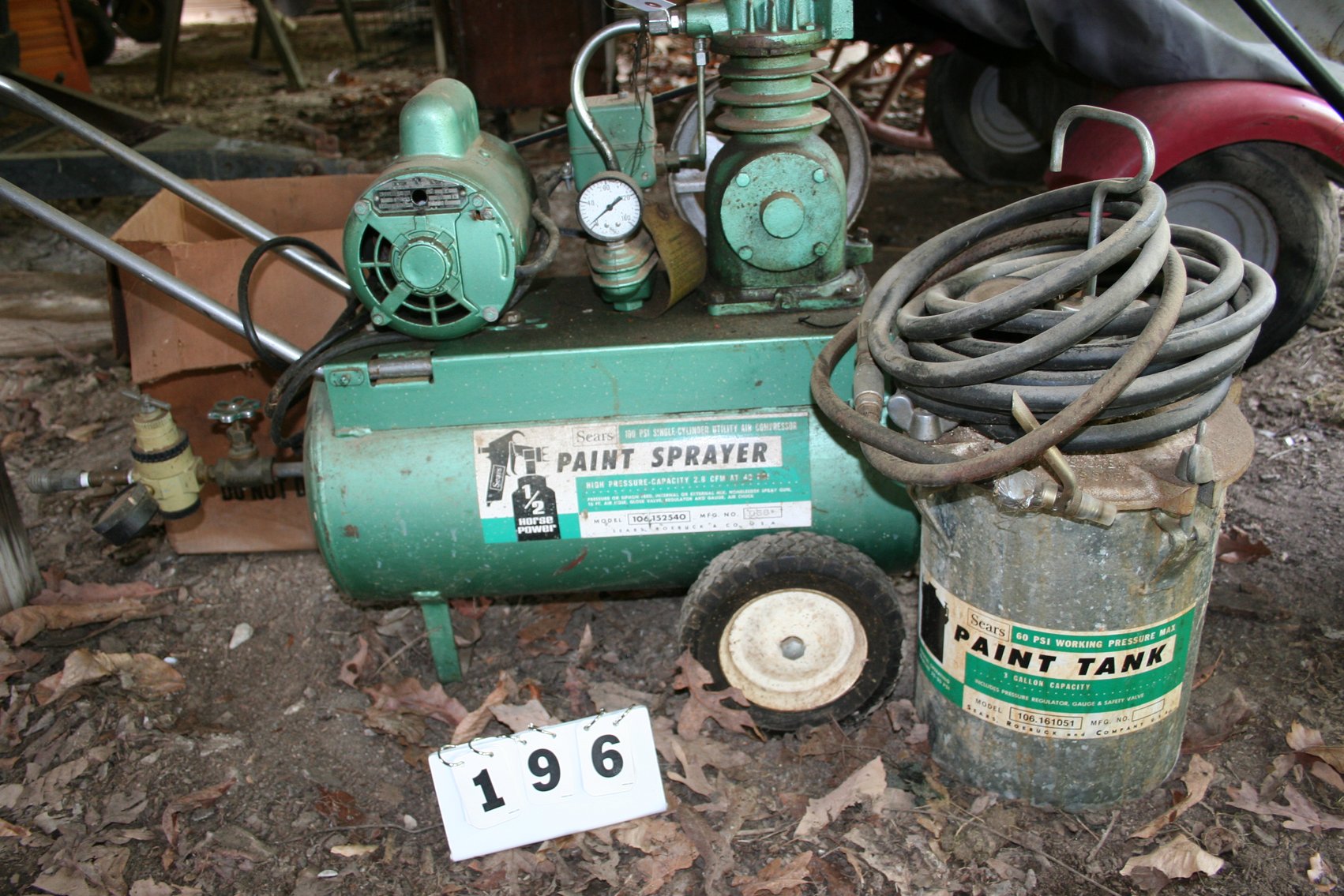 Image for Sears 1/2 Horse Paint Sprayer - Working