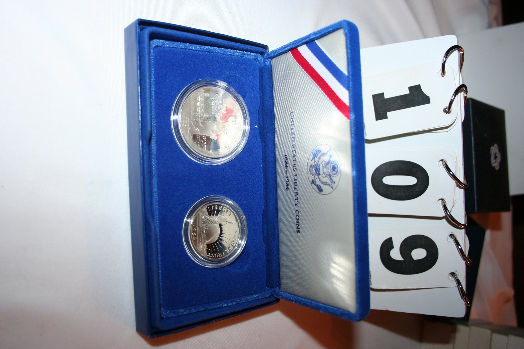 Image for 1986 Liberty Coins - One Dollar & Half Dollar (Uncirculated)