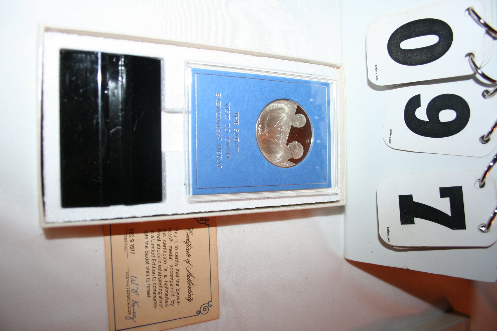 Image for The Sadat Visit to Israel Eyewitness Coin (Uncirculated)