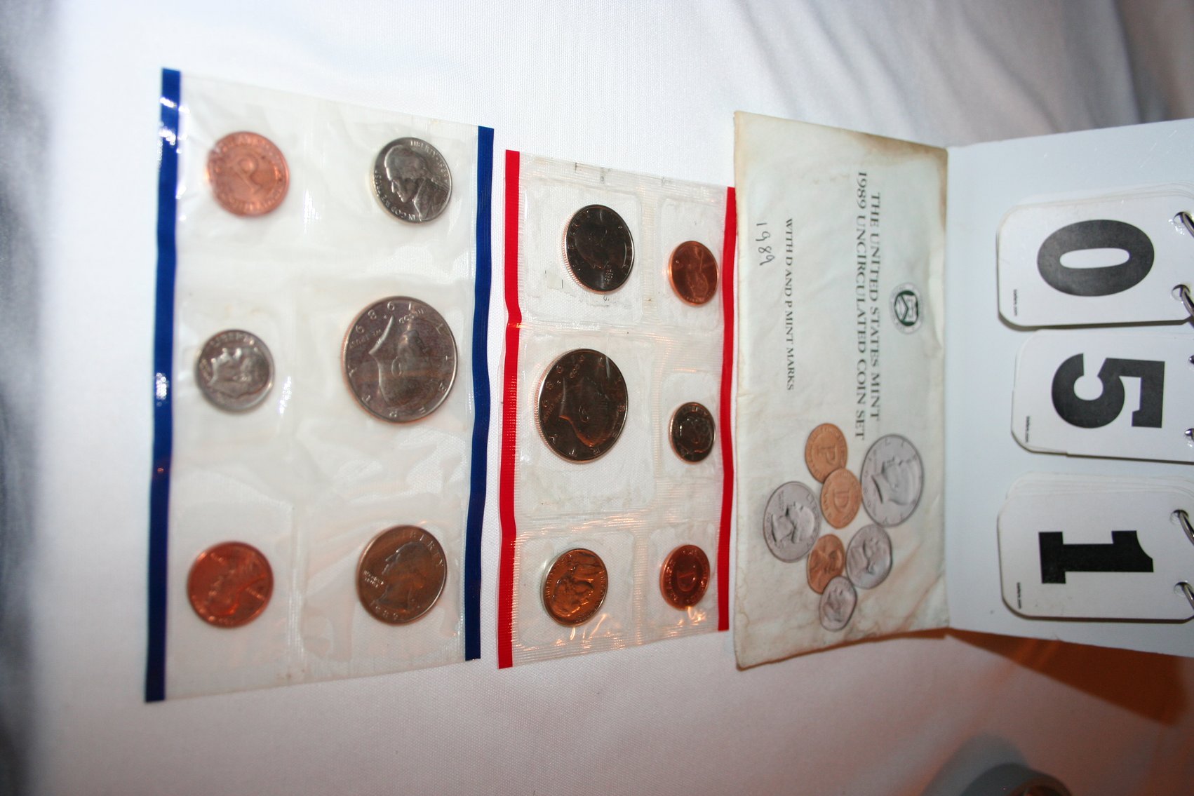 Image for 1989 Mint Set (3) Susan B Anthony Dollars (Denver / Philadelphia)