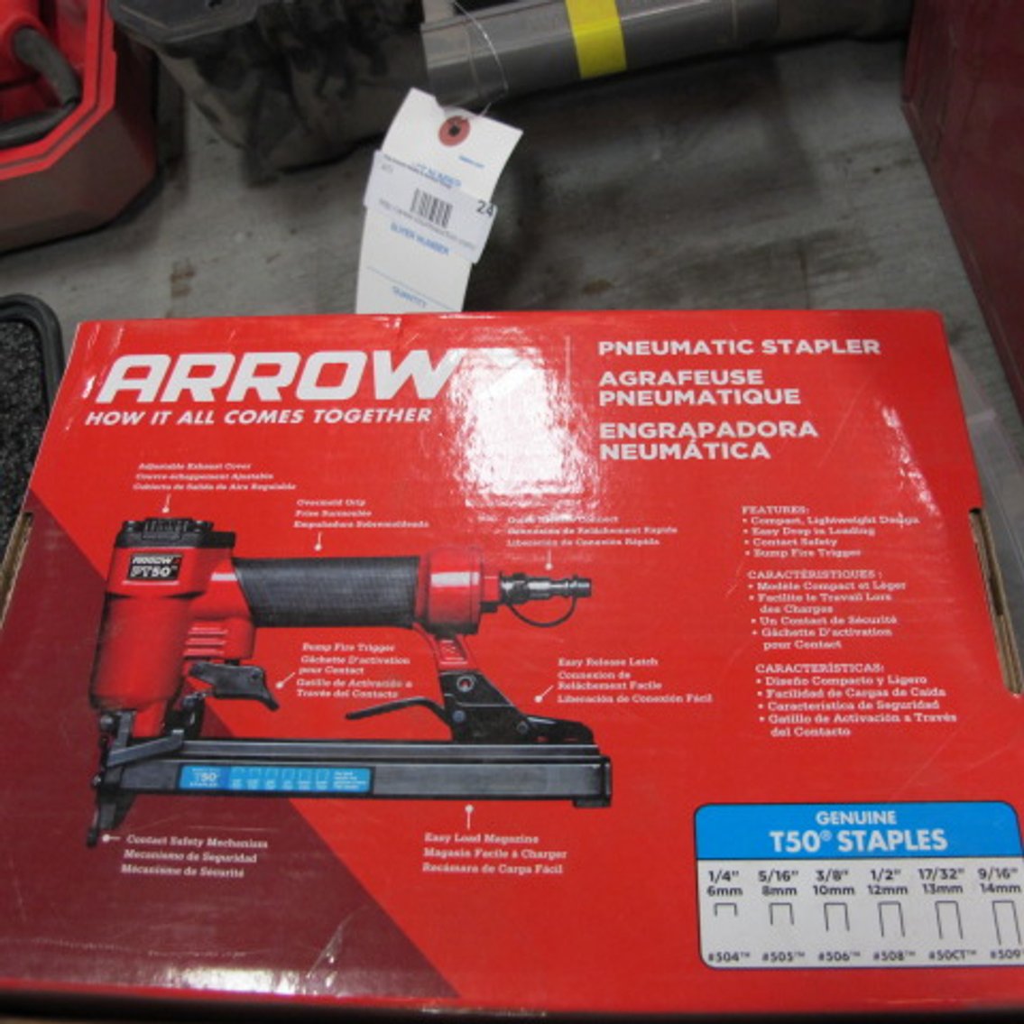 Image for Arrow Pneumatic Stapler & Hard Stapler & Staples