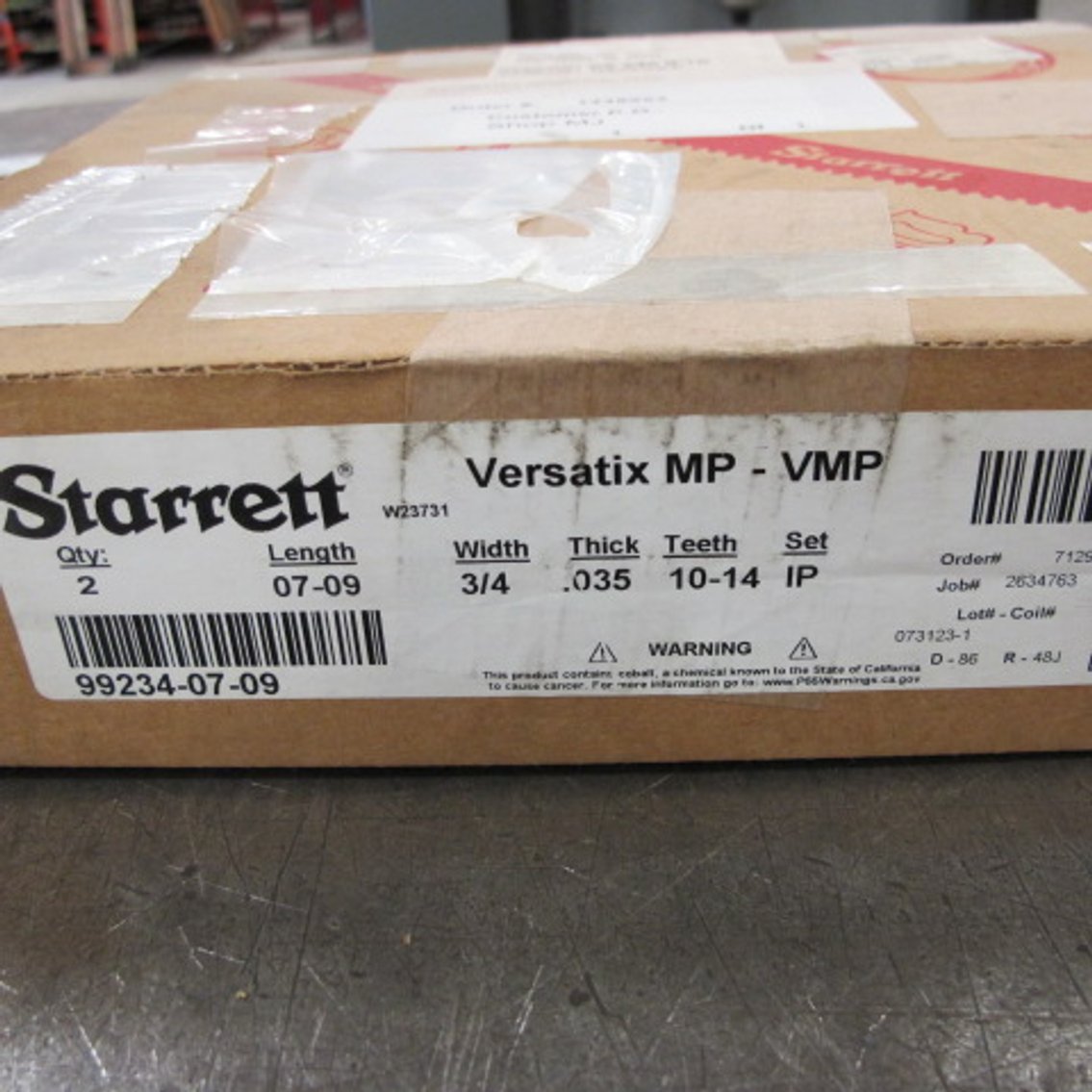 Image for Starrett Versatix MP - VMP 07 - 09 Length .035 Thick 10 - 14 Teeth