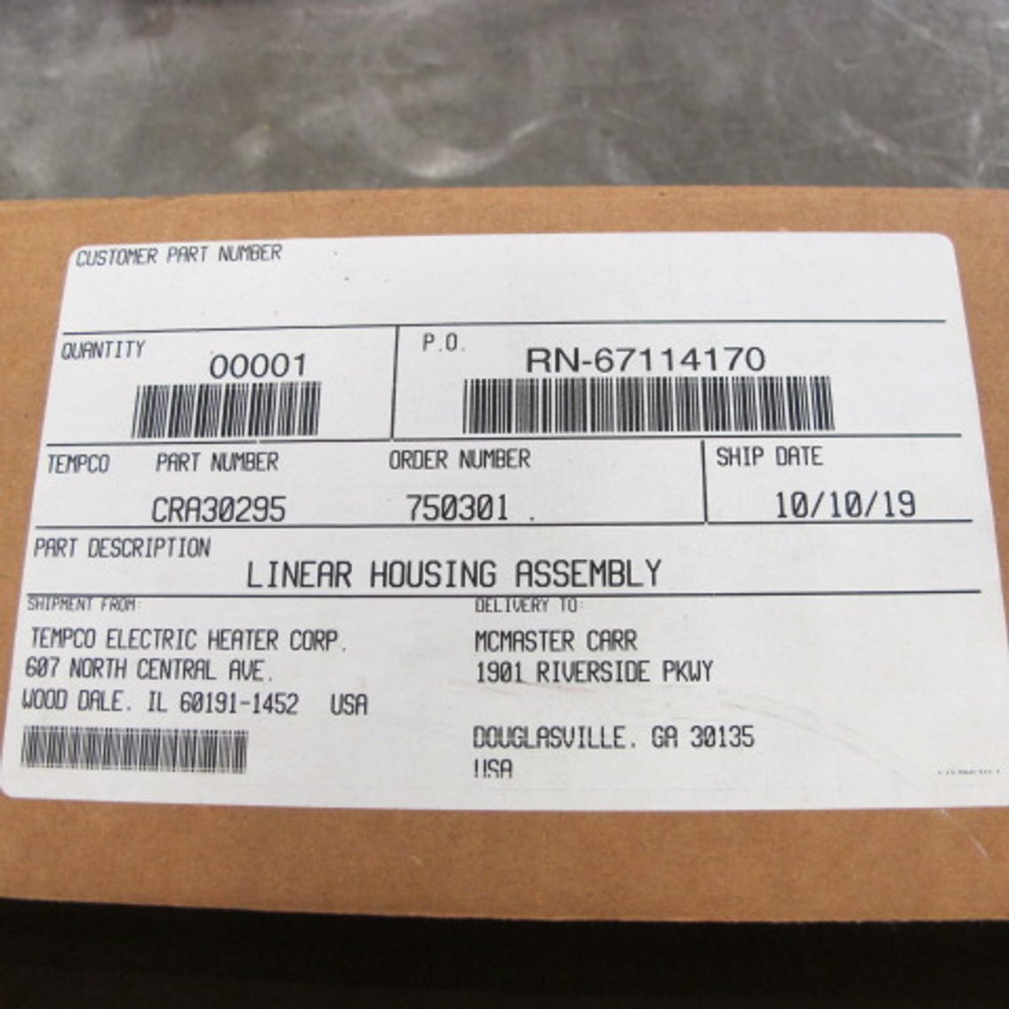 Image for Tempco Electric Heating Element (New) Retails for $841.00