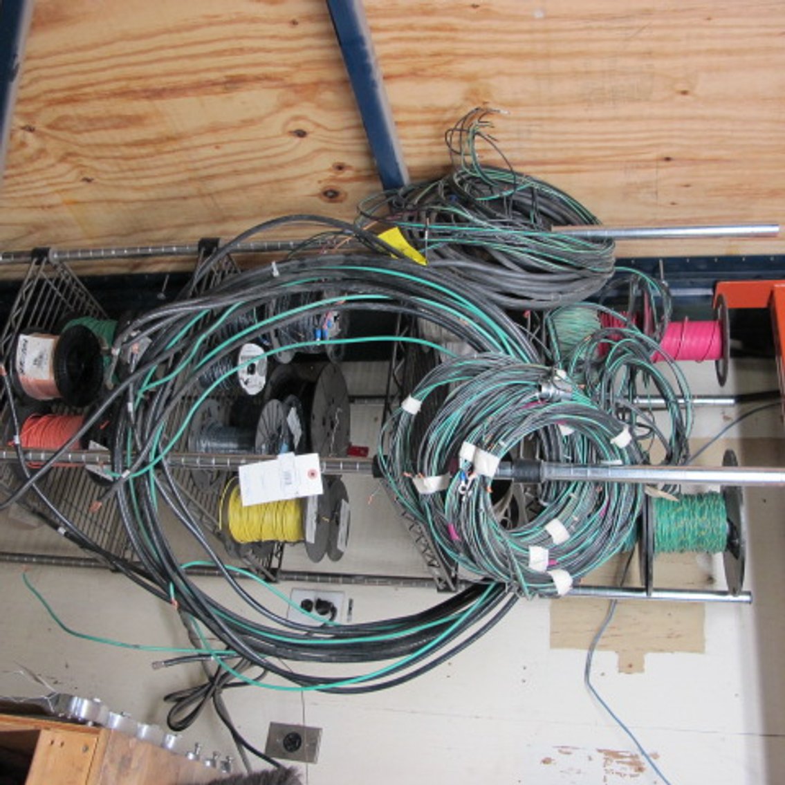 Image for Electrical Wire and Metal Shelf