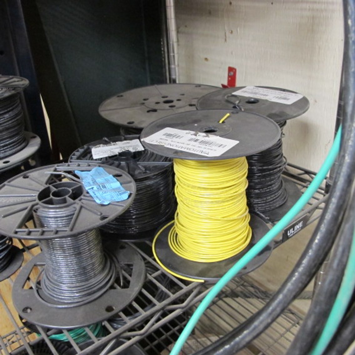 Image for Electrical Wire and Metal Shelf