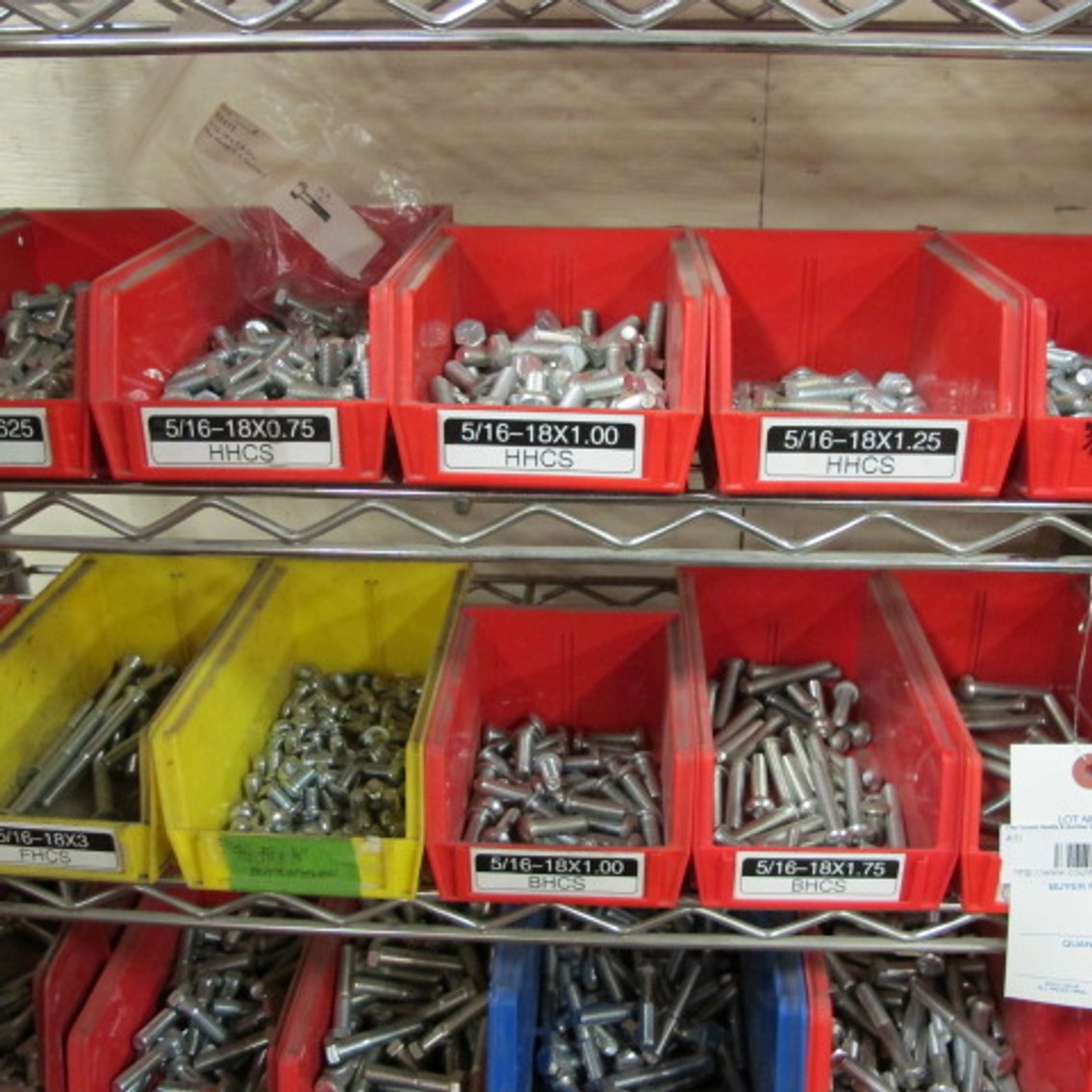 Image for Bolt Bin Shelf and Contents