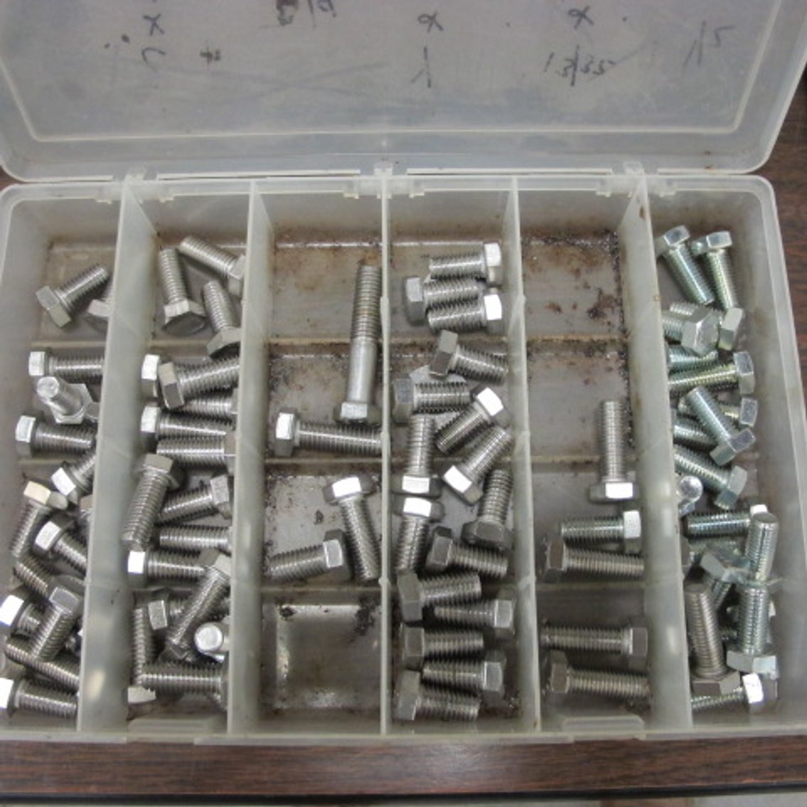 Image for Assortment of Hardware in Plastic Bins
