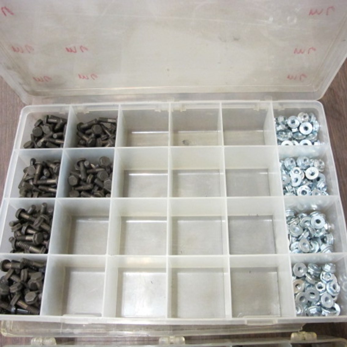 Image for Assortment of Hardware in Plastic Bins