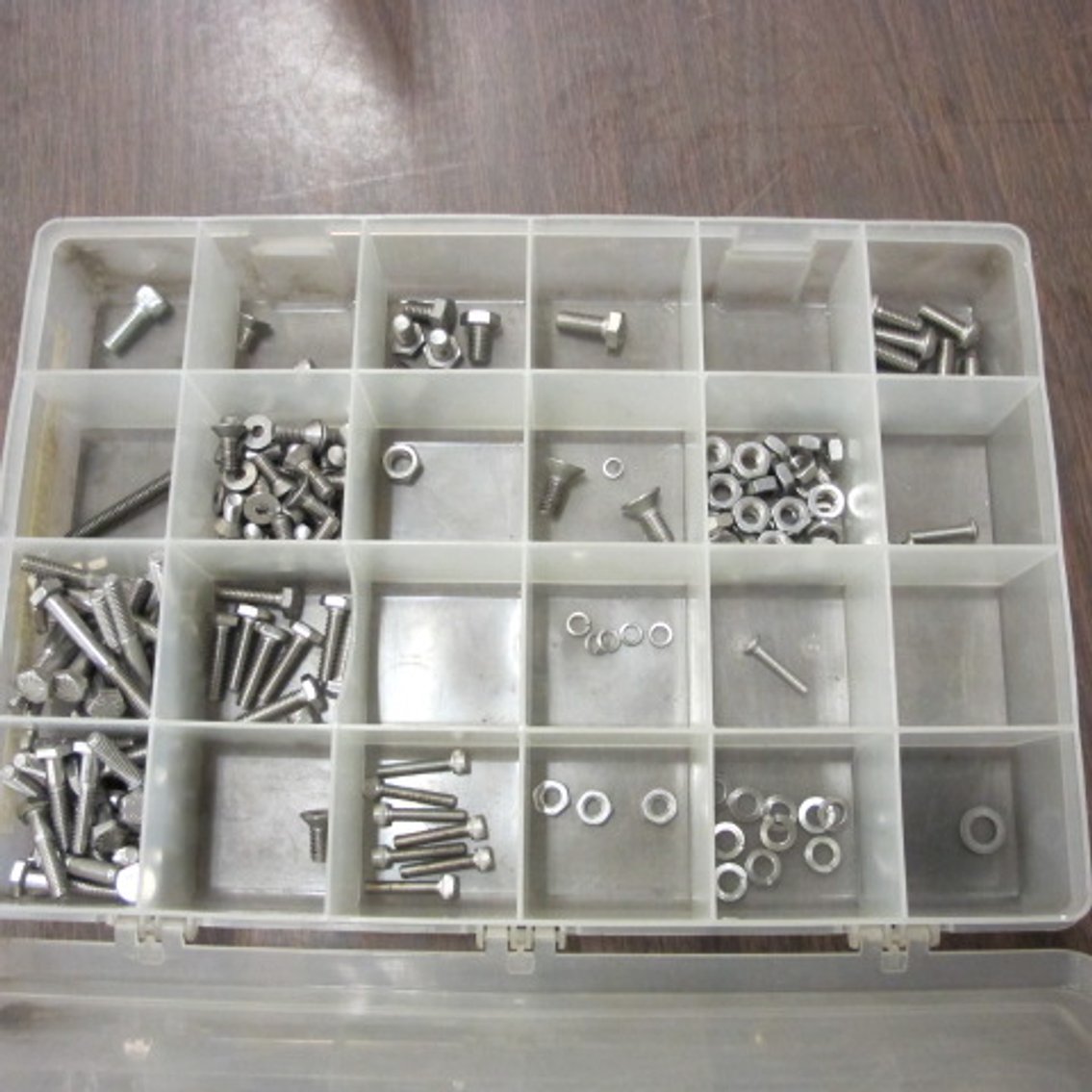 Image for Assortment of Hardware in Plastic Bins