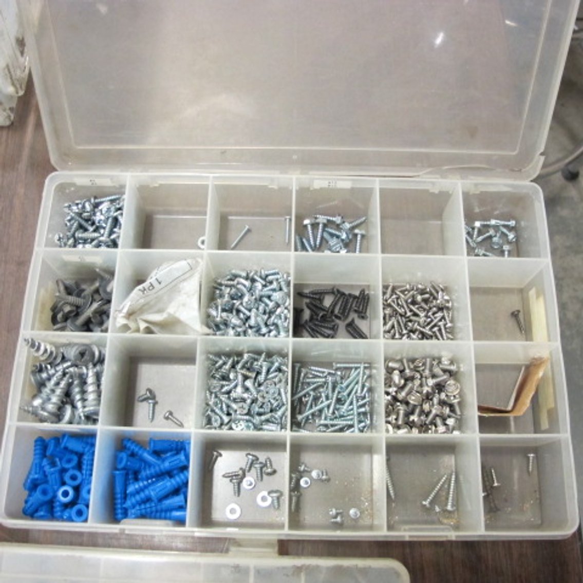 Image for Assortment of Hardware in Plastic Bins