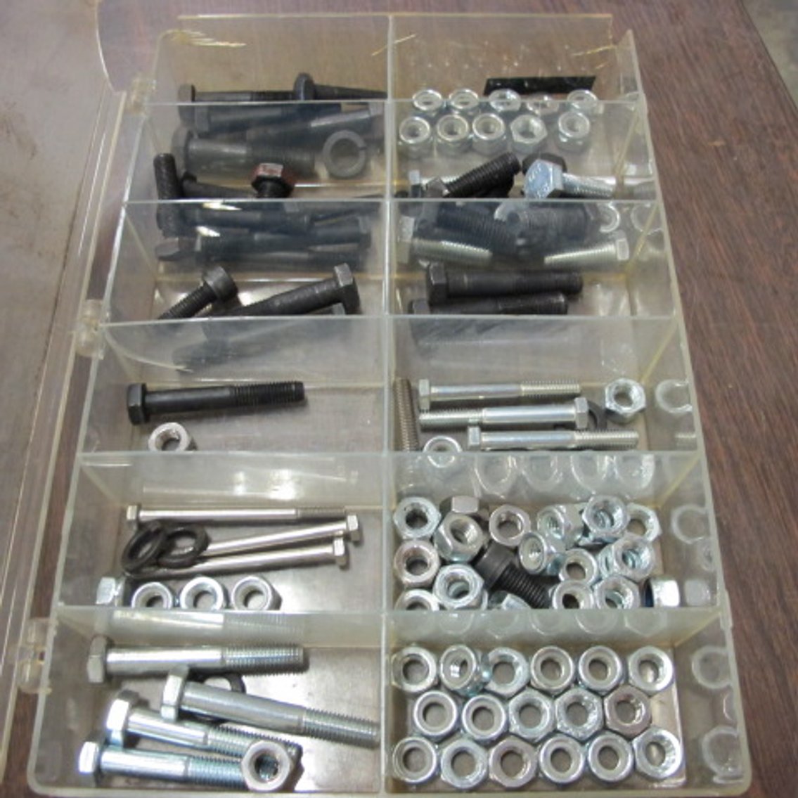 Image for Assortment of Hardware in Plastic Bins