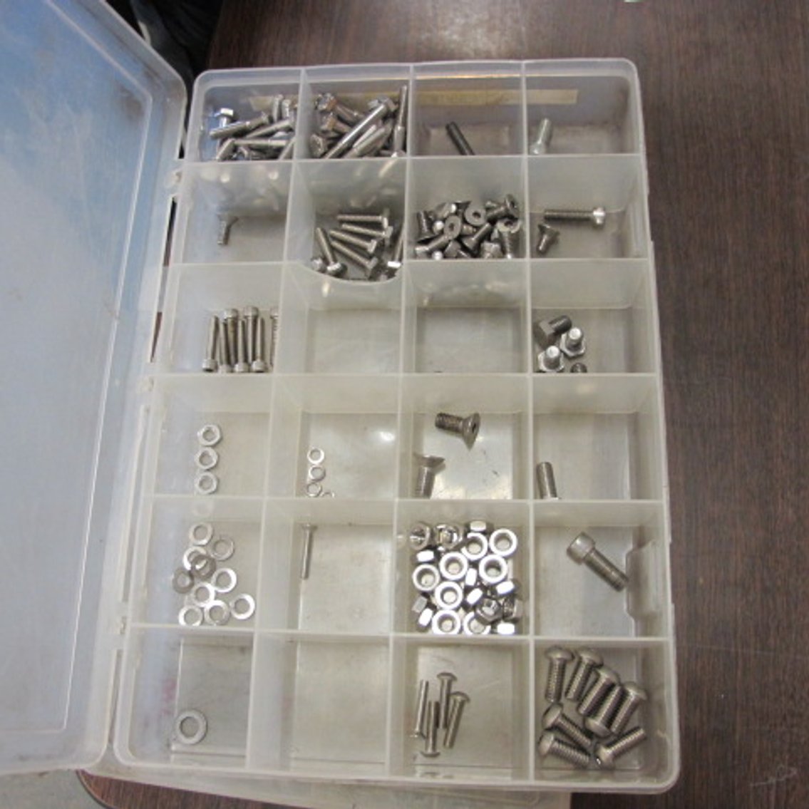 Image for Assortment of Hardware in Plastic Bins