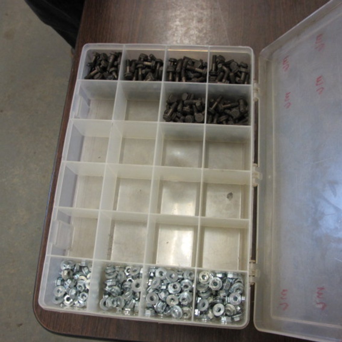 Image for Assortment of Hardware in Plastic Bins
